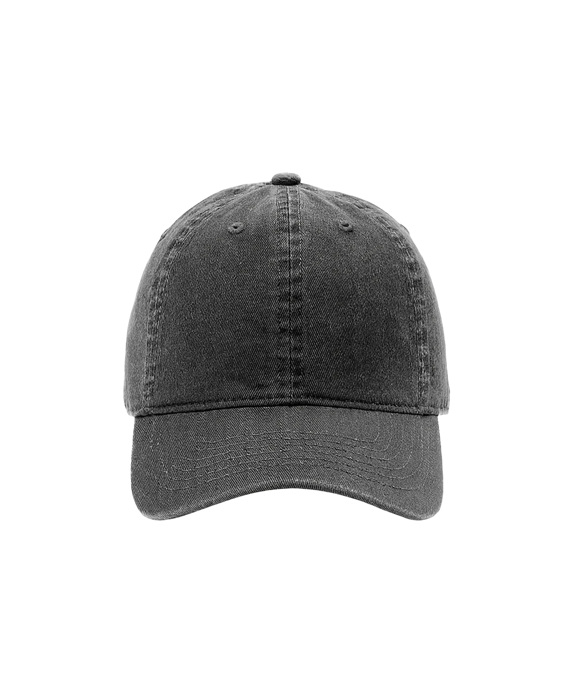 Dark gray baseball cap on a white background