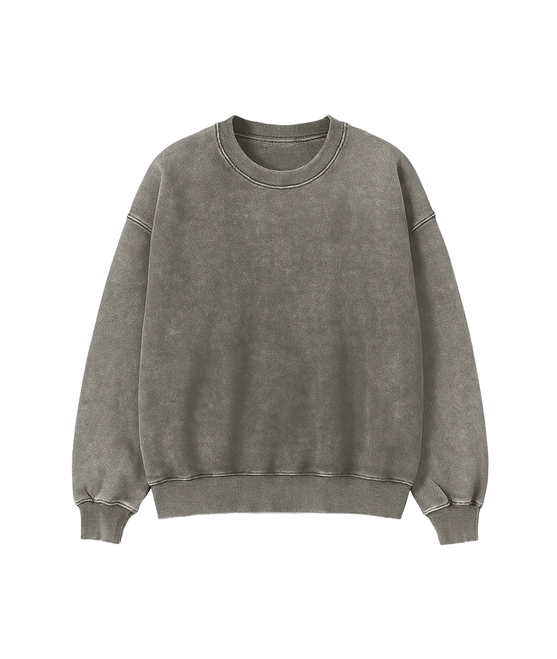 Gray sweatshirt on a white background